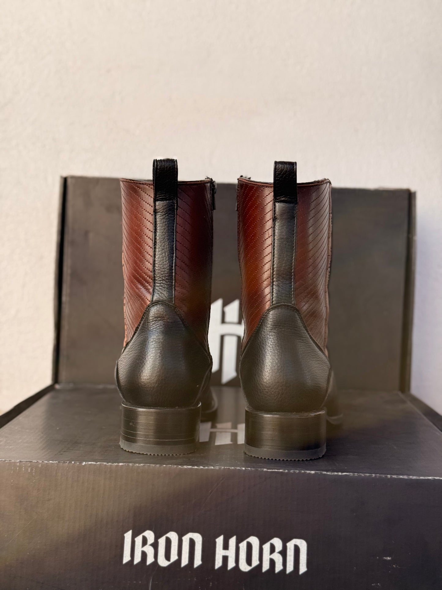 BOTIN CASUAL  IH PIEL GENUINA VENADO NEGRO