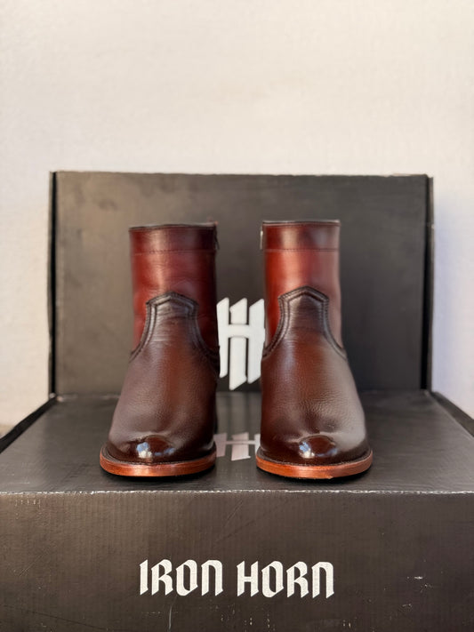 BOTIN CASUAL IH PIEL GENUINA CAFE VENADO