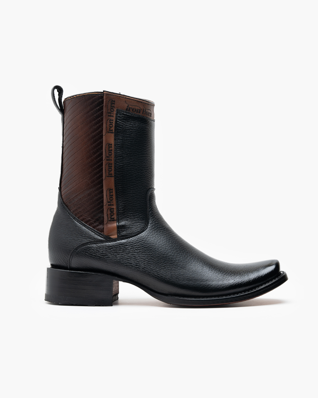 BOTIN CASUAL  IH PIEL GENUINA VENADO NEGRO