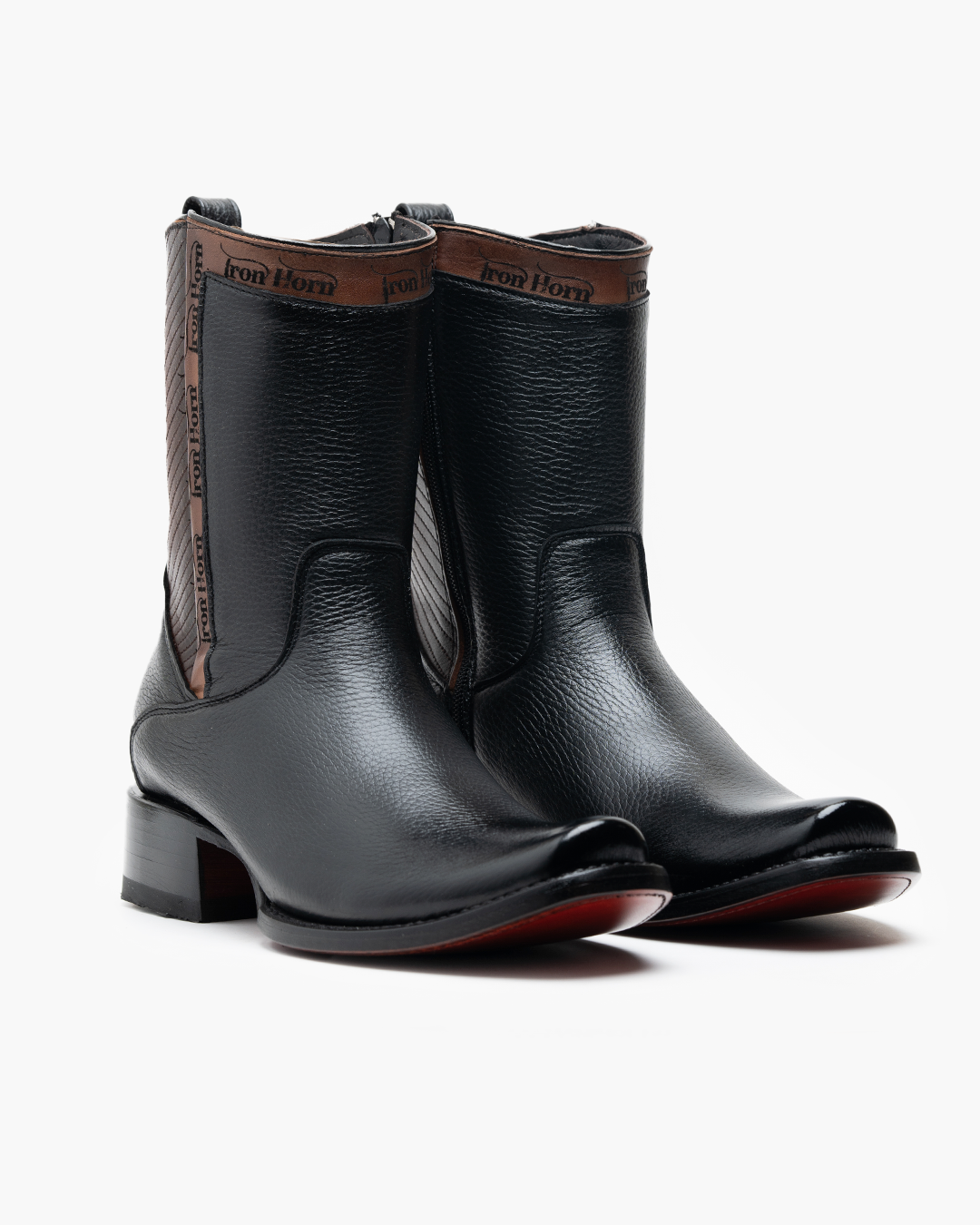 BOTIN CASUAL  IH PIEL GENUINA VENADO NEGRO