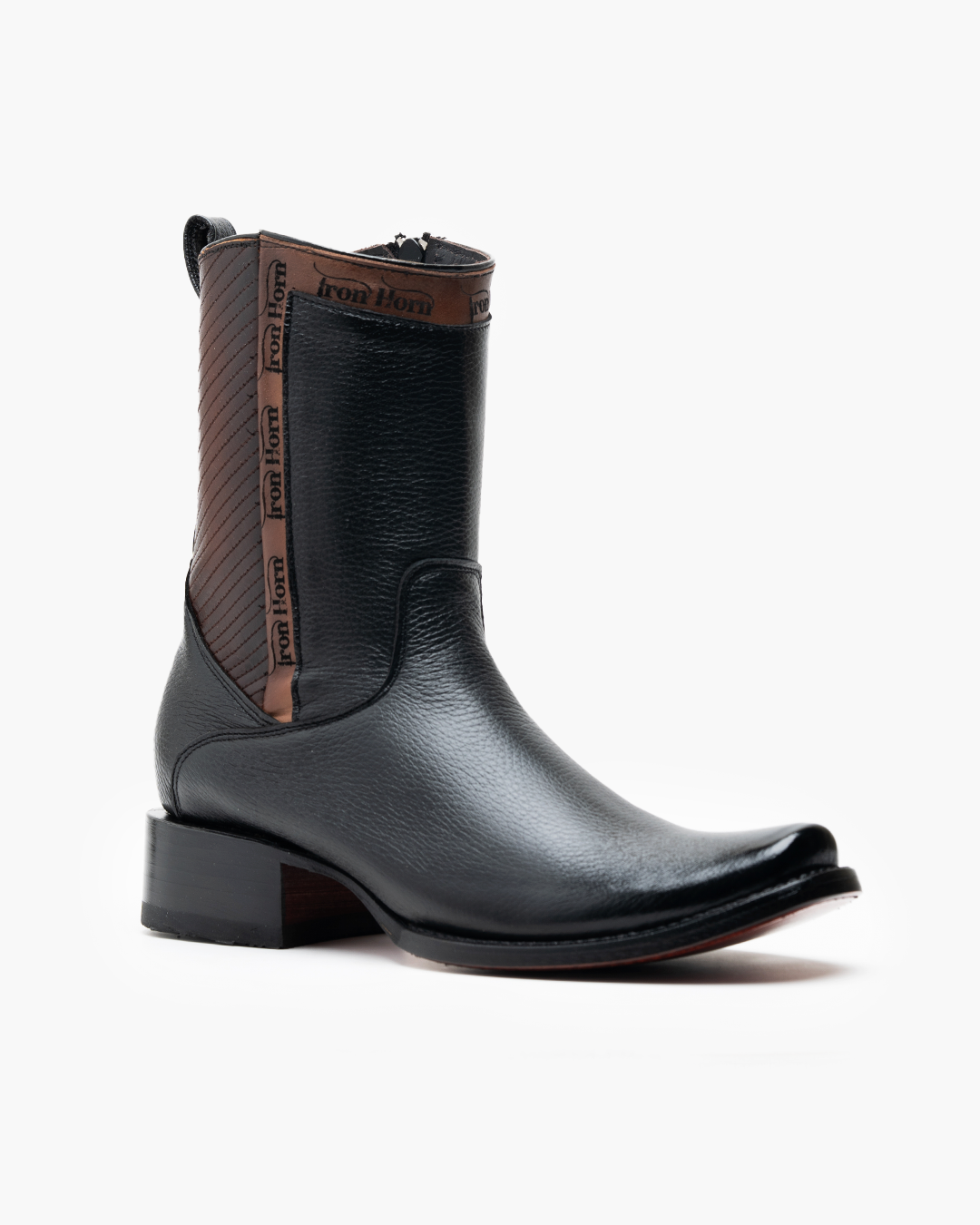 BOTIN CASUAL  IH PIEL GENUINA VENADO NEGRO
